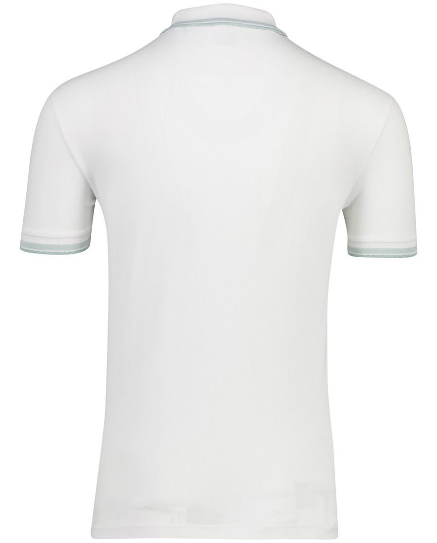 Boss Green Paddy poloshirt 3 knoops wit