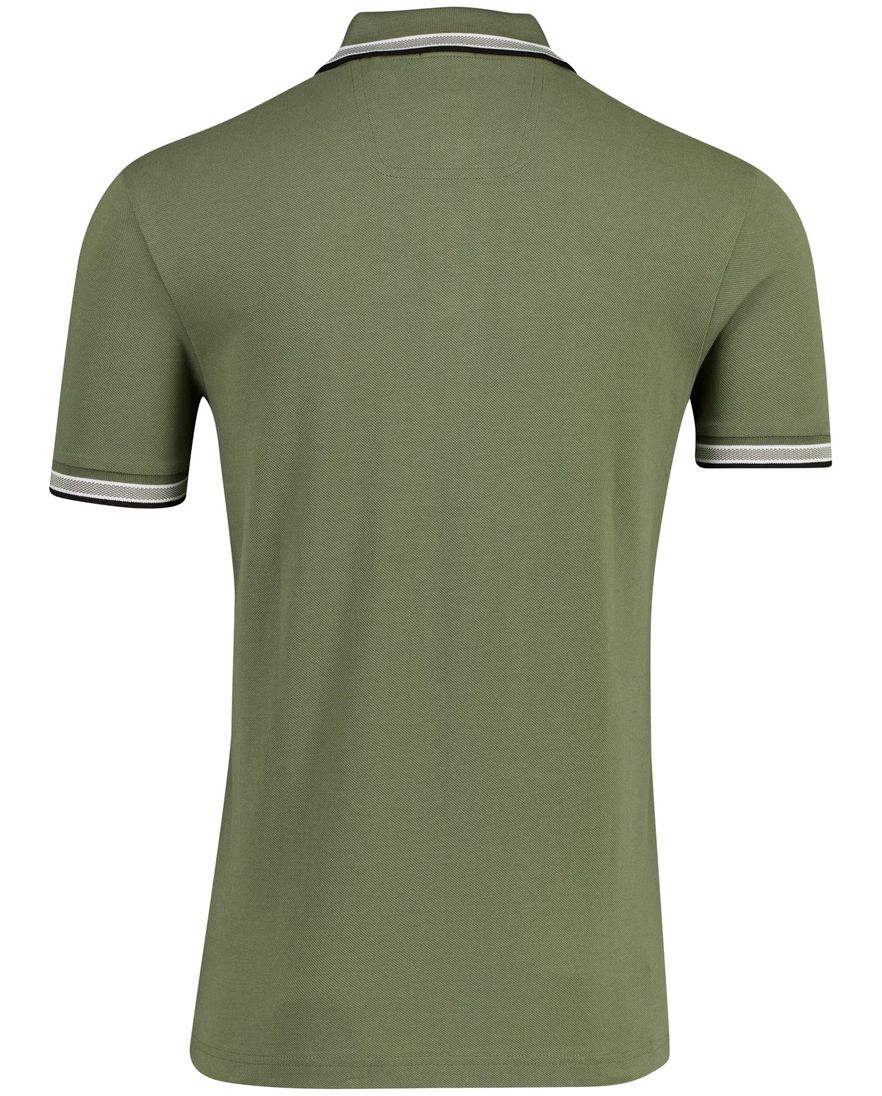 Boss Green Paddy poloshirt regular fit groen 3 knopen