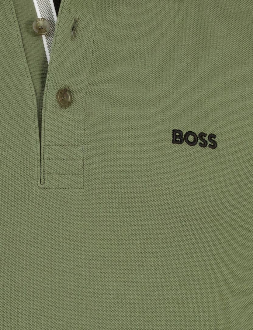 Poloshirt Boss Green Paddy groen regular fit met logo