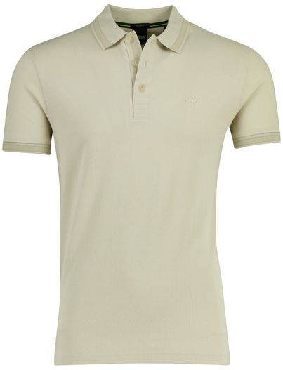 Hugo Boss Poloshirt Boss Green Paddy beige 3 knoops pique