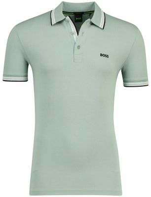 Hugo Boss Poloshirt Boss Green paddy 3 knoops groen pique