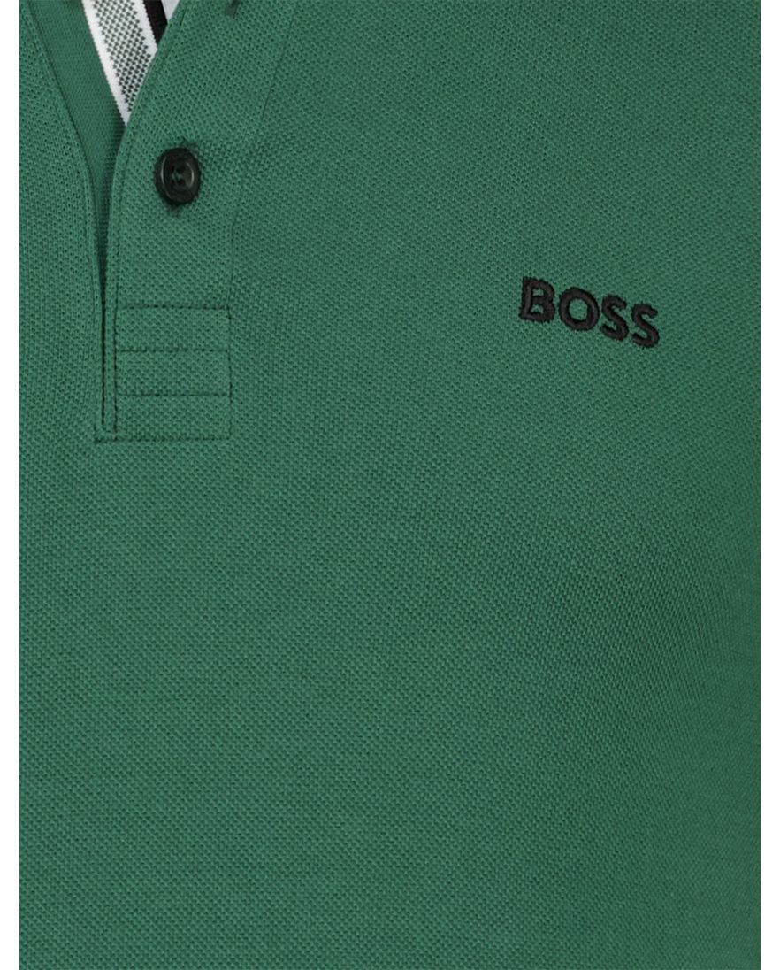 Boss Green Paddy polo regular fit pique groen