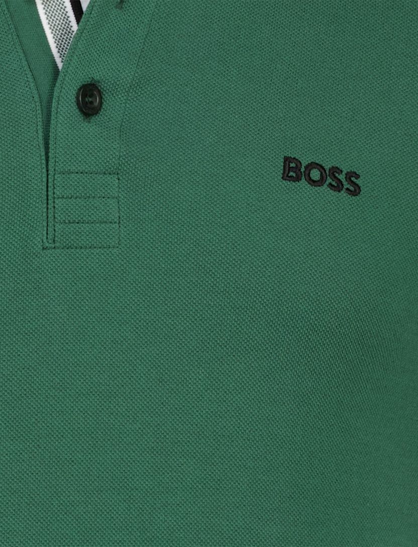 Polo Boss Green Paddy groen zwarte knoop