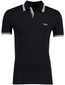 Boss Green Paddy poloshirt pique zwart effen