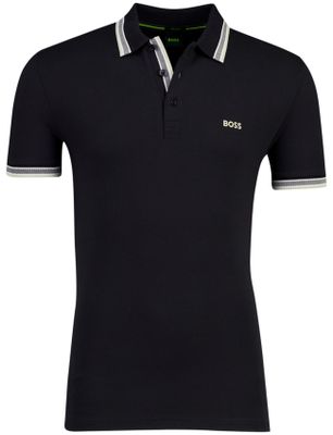 Hugo Boss Polo Boss Green Paddy poloshirt zwart pique effen