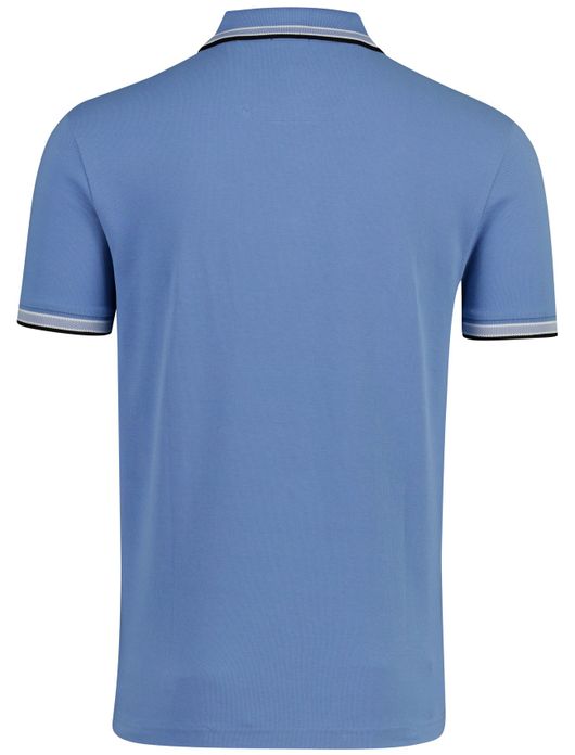 Boss Green Paddy regular fit poloshirt blauw pique