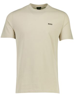 Hugo Boss Boss Green tee t-shirt beige logo katoen