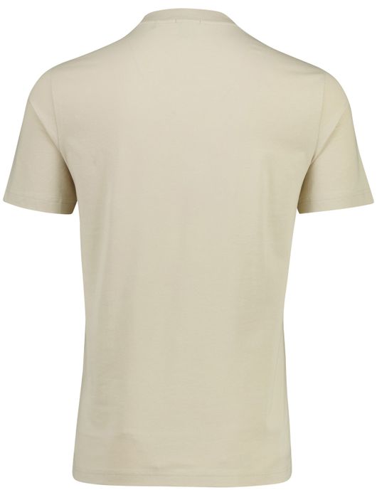 Boss Green tee stretch t-shirt logo beige