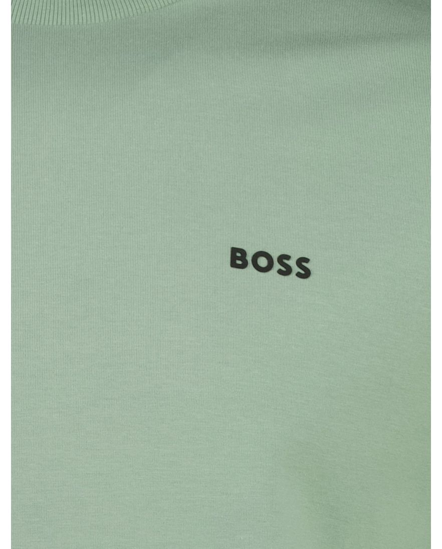 Boss Green tee stretch t-shirt groen ronde hals