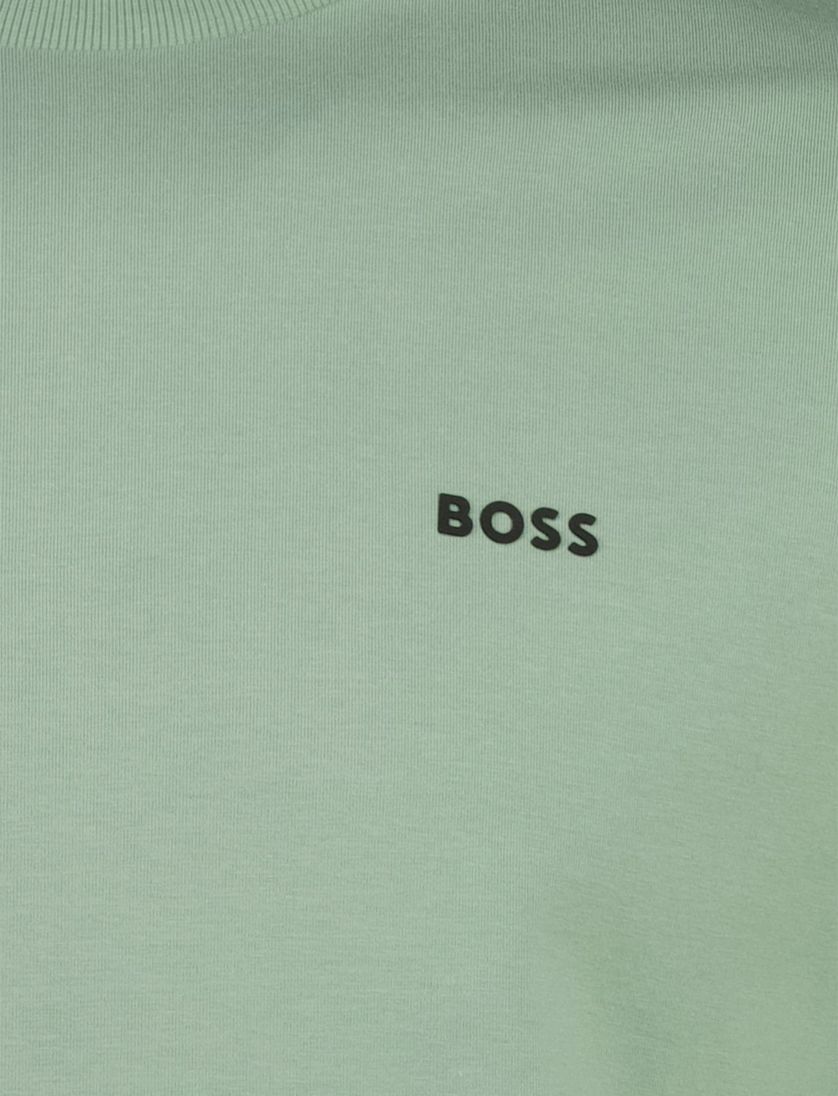 T-shirt Boss green tee groen ronde hals