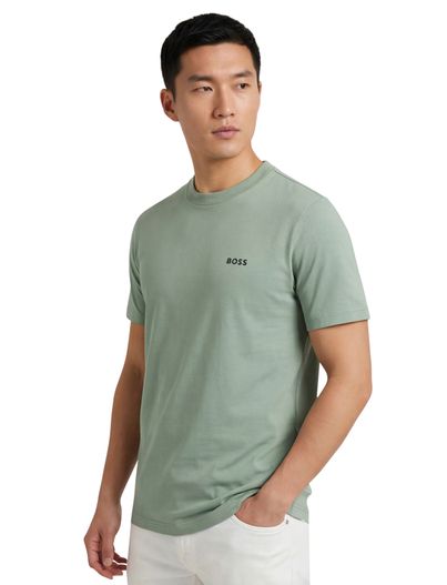 Hugo Boss T-shirt Boss green tee groen ronde hals