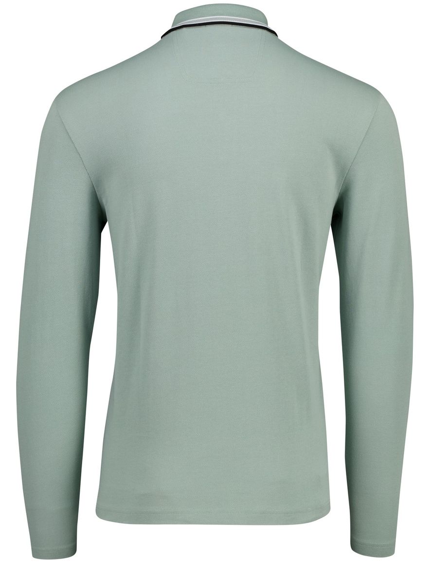 Boss Green Plisy poloshirt groen normale fit 3 knopen