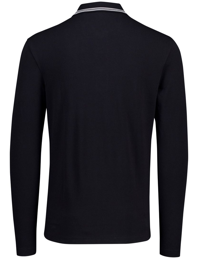 Donkerblauw poloshirt Boss Green normale fit 3 knopen