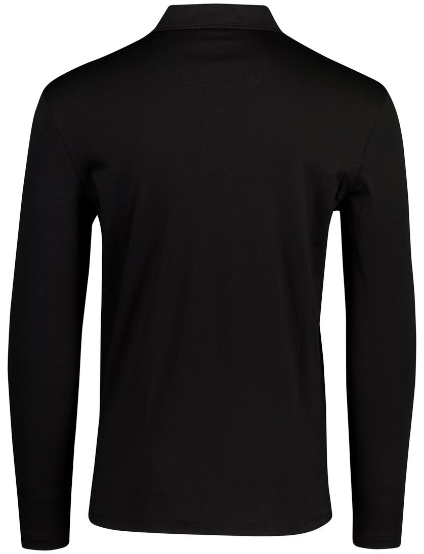 Zwart poloshirt Boss Green Piro 3 knoops luxury cotton
