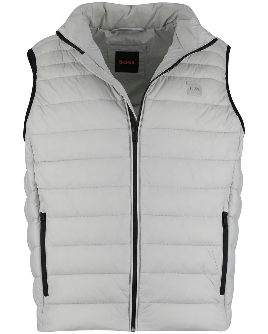 BOSS gewatteerde bodywarmer grijs