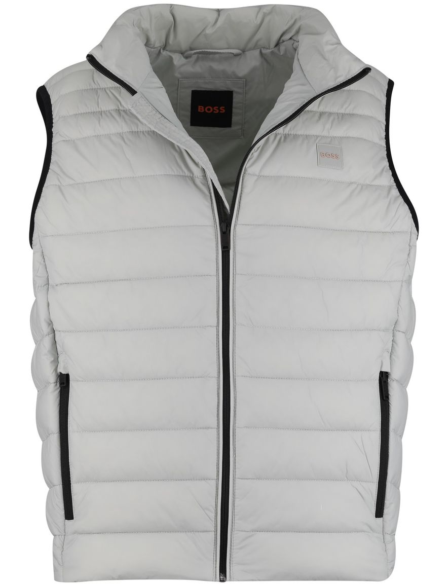 BOSS gewatteerde bodywarmer grijs