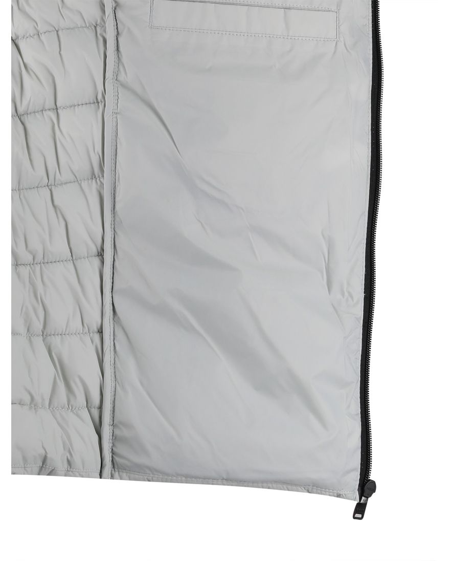 BOSS gewatteerde bodywarmer grijs