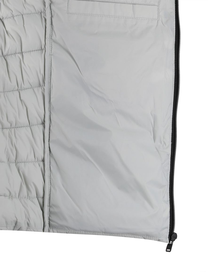 BOSS gewatteerde bodywarmer grijs