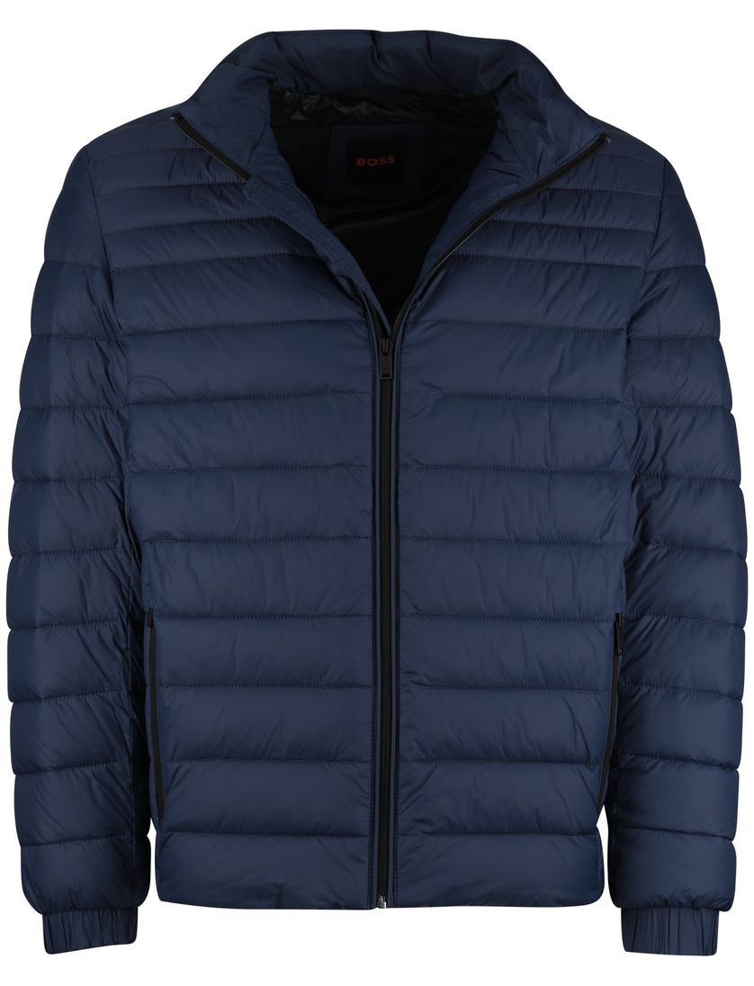 Gewatteerde BOSS Orange Oden2 jas donkerblauw