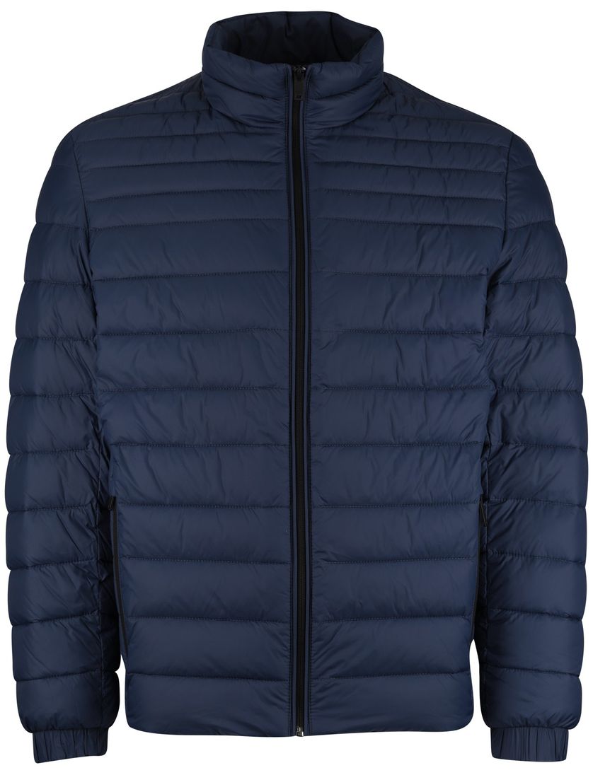 Gewatteerde BOSS Orange Oden2 jas donkerblauw