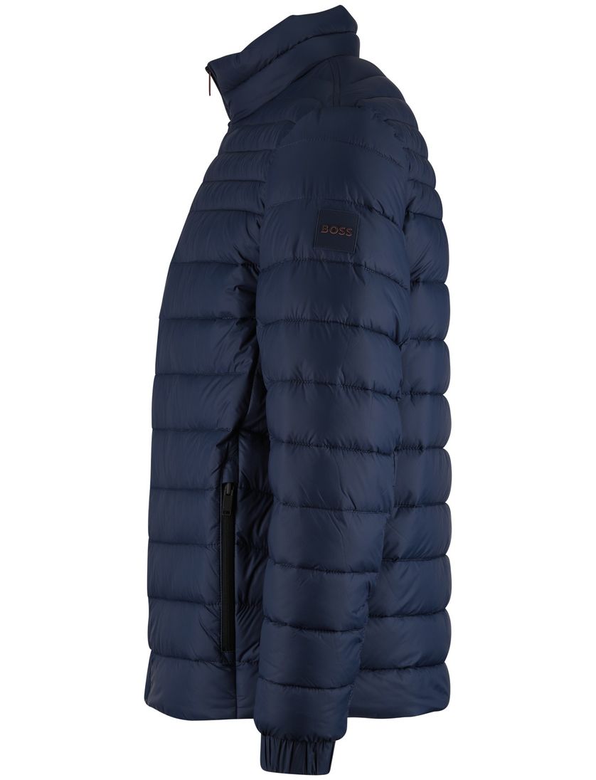 Gewatteerde BOSS Orange Oden2 jas donkerblauw