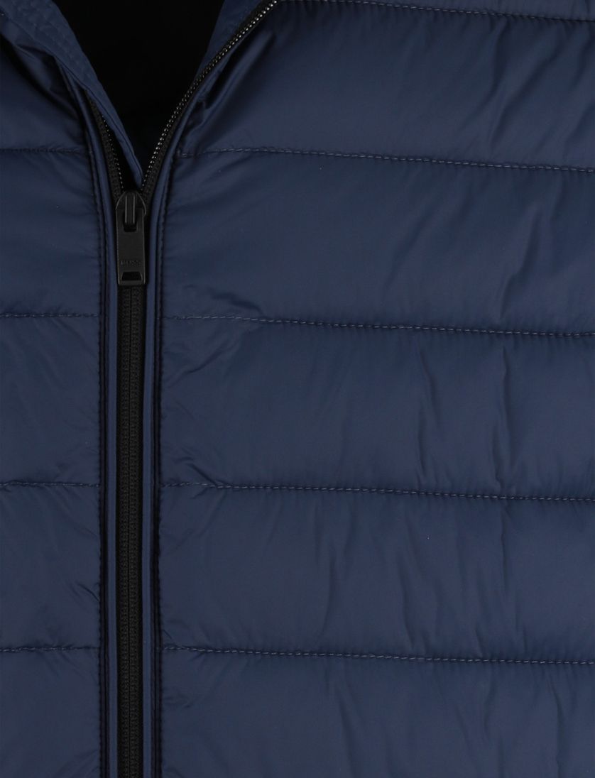 Gewatteerde BOSS Orange Oden2 jas donkerblauw