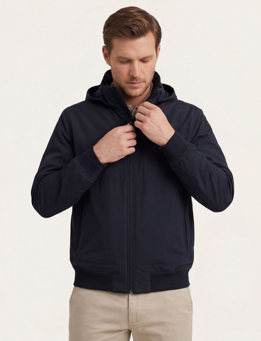 BOSS Orange Orki Tussenjas donkerblauw