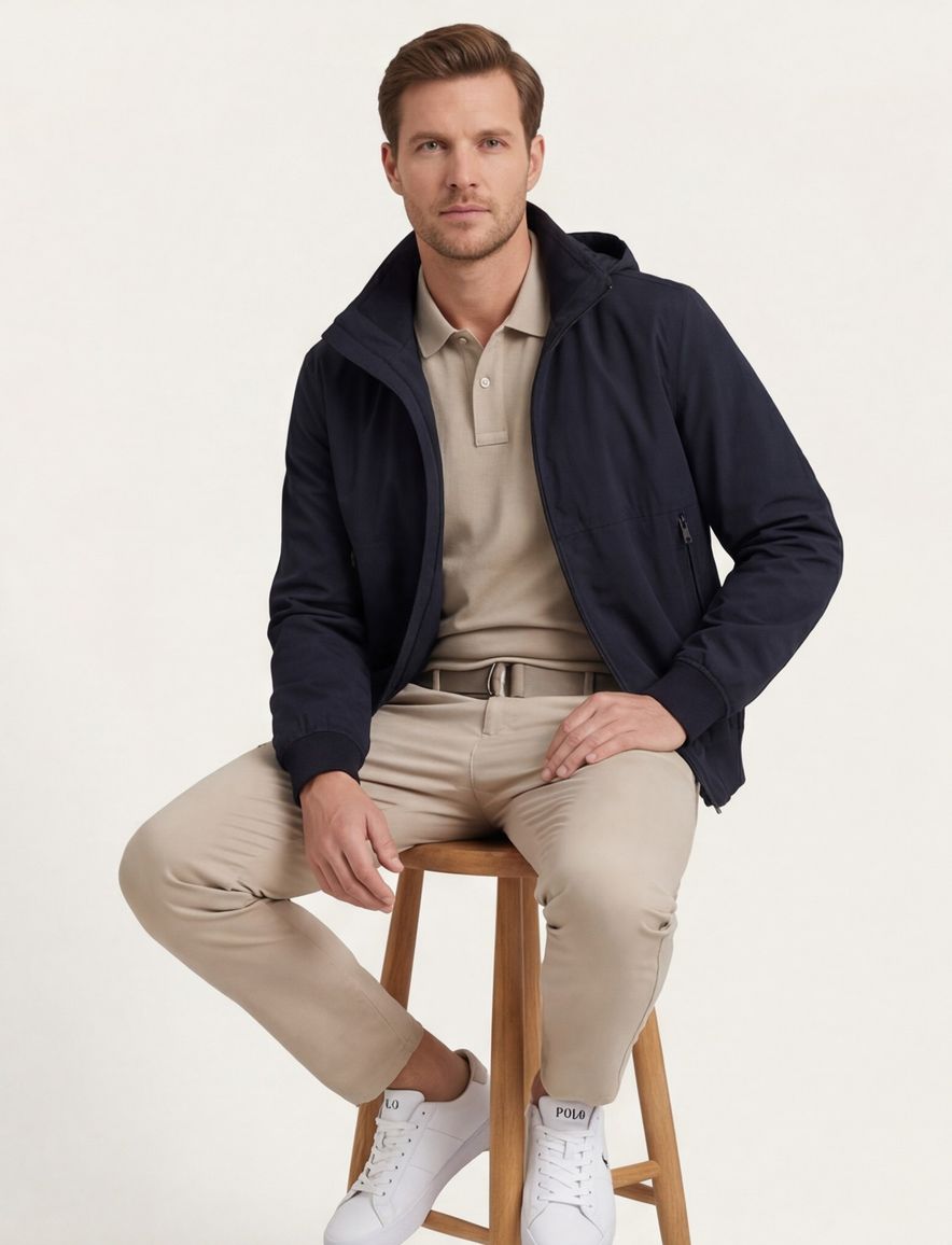 BOSS Orange Orki Tussenjas donkerblauw