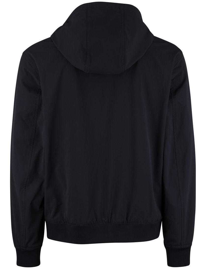 Zomerjas Boss Orange Orki donkerblauw capuchon normale fit