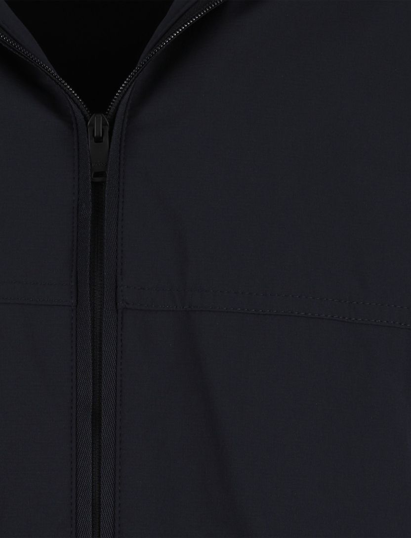 Zomerjas Boss Orange Orki donkerblauw capuchon normale fit