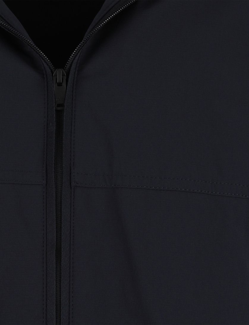 Zomerjas Boss Orange Orki donkerblauw capuchon normale fit