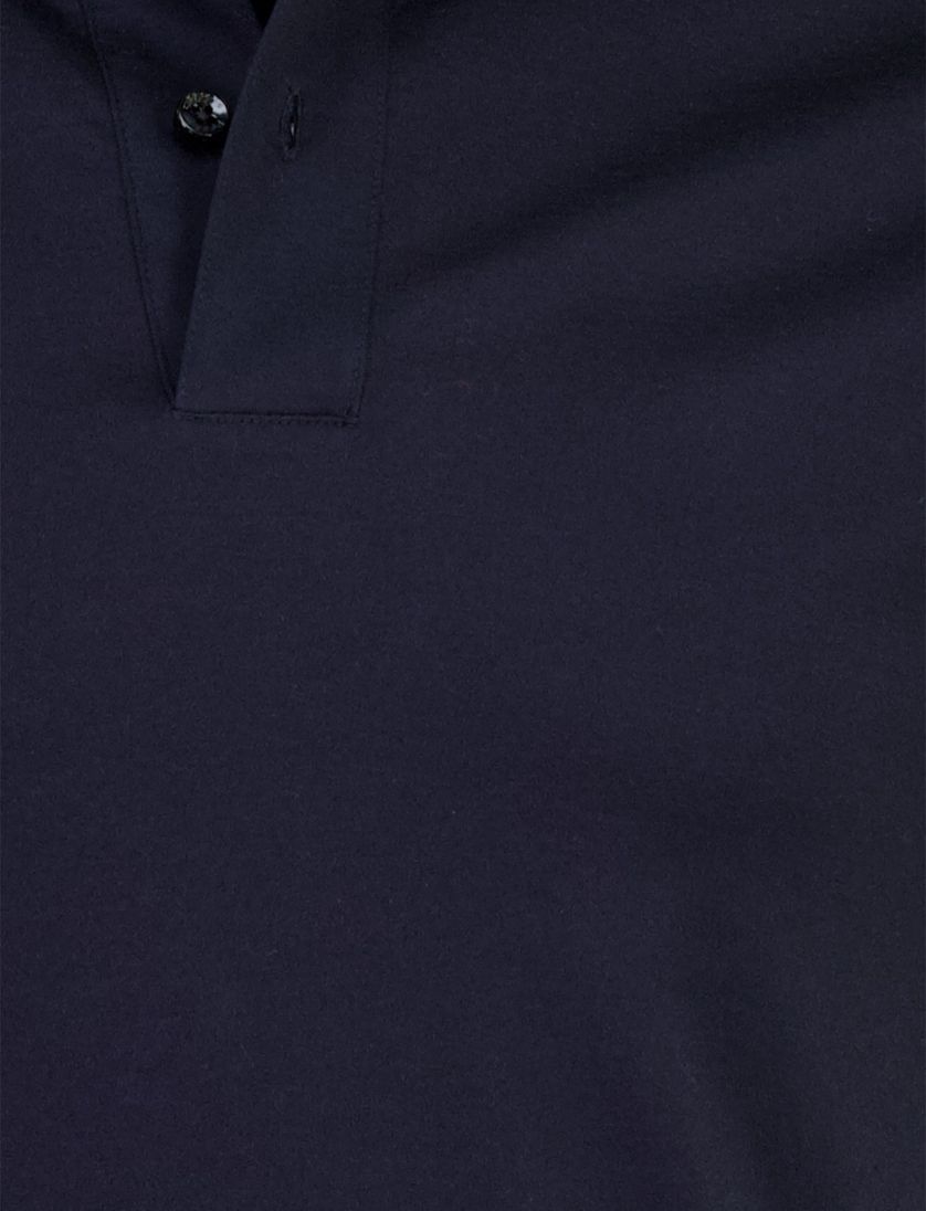 Navy poloshirt Boss Black H-Phillipson slim fit jersey 2-knoops