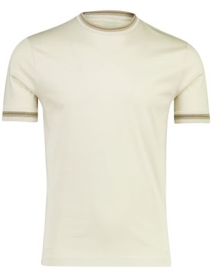 Hugo Boss Boss Black t-shirt H-Tessler ronde hals beige katoen