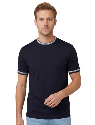 Hugo Boss Navy katoenen ronde hals t-shirt Boss Black H-Tessler