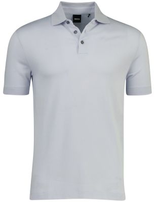 Hugo Boss Lichtblauw poloshirt Boss Black H-pack korte mouw pique 3-knoops