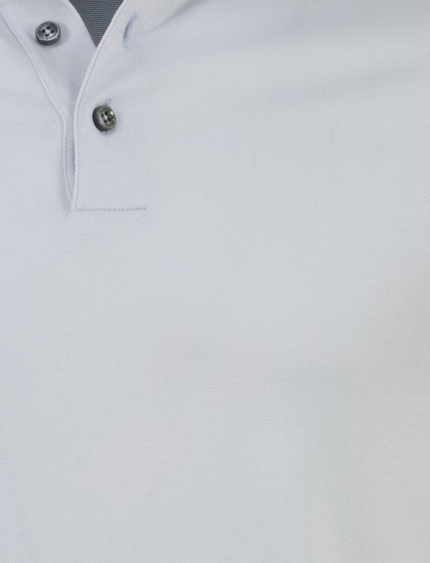 Lichtblauw poloshirt Boss Black H-pack korte mouw pique 3-knoops