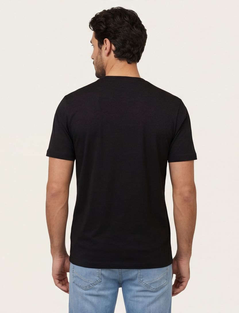 t-shirt zwart Boss Orange Teinsignia opdruk