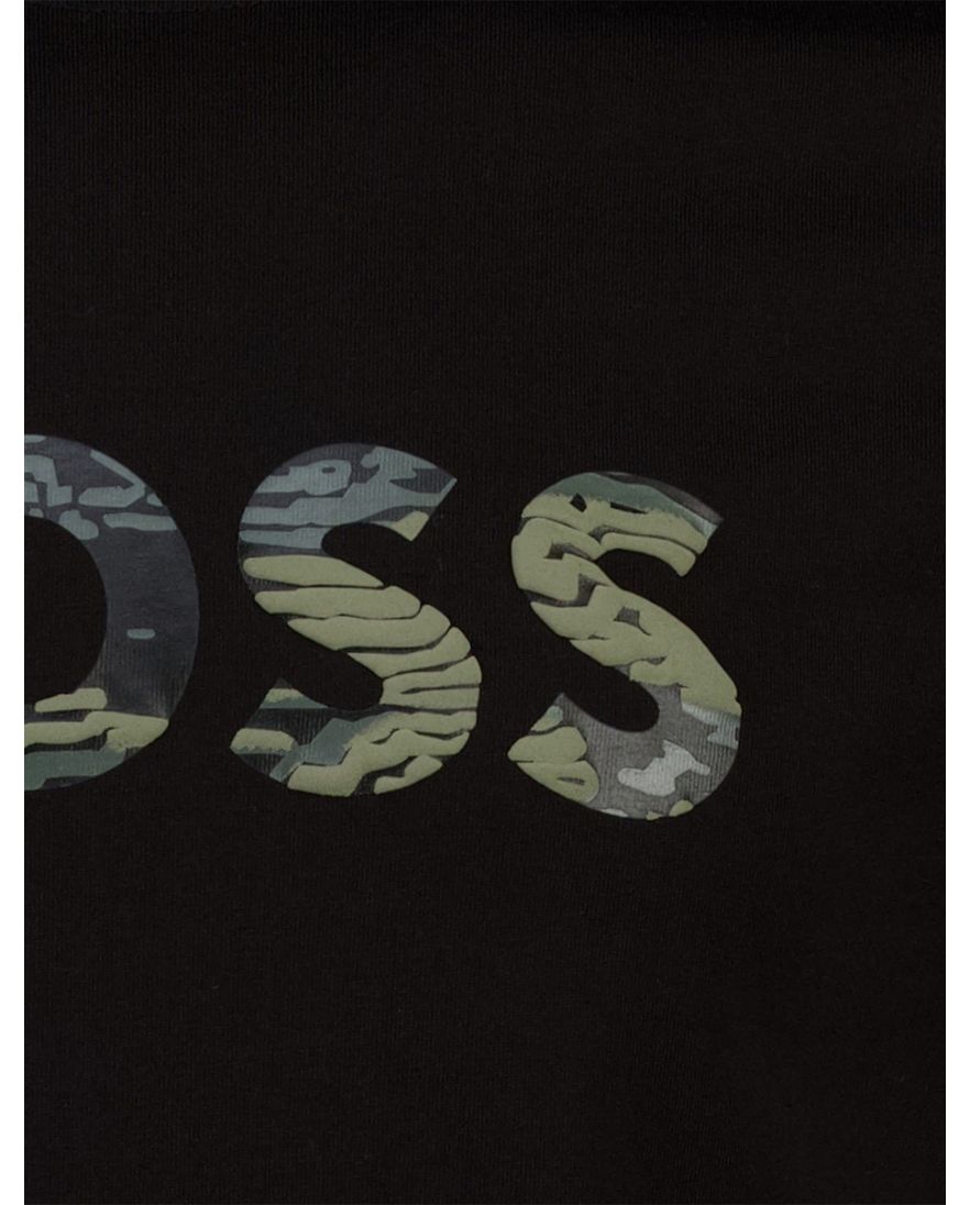 Boss orange teinsignia t-shirt met opdruk zwart