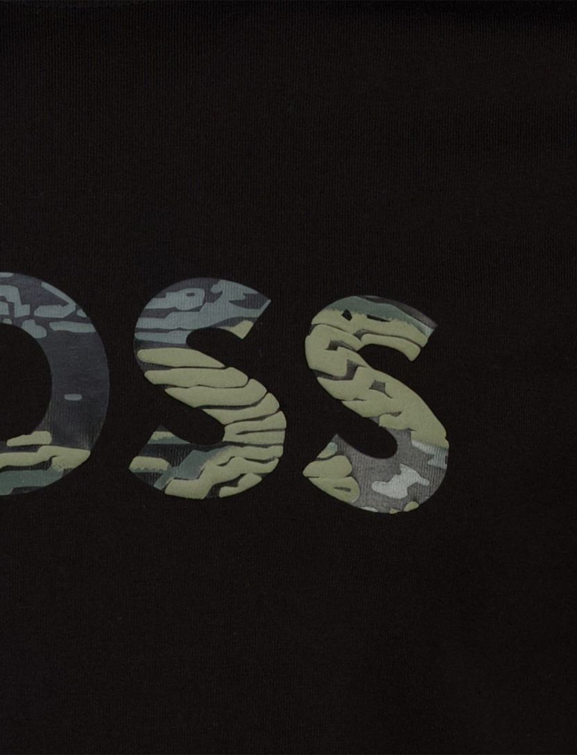 t-shirt zwart Boss Orange Teinsignia opdruk