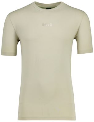 Hugo Boss t-shirt beige Boss Green TS join grx opdruk