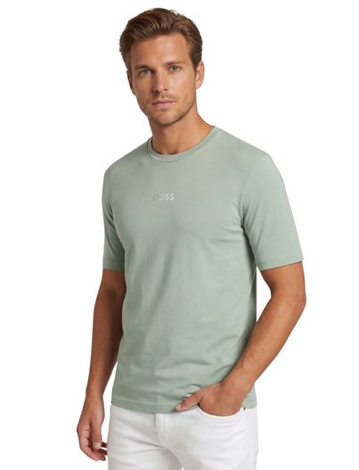 Hugo Boss t-shirt groen Boss Green TS join grx opdruk