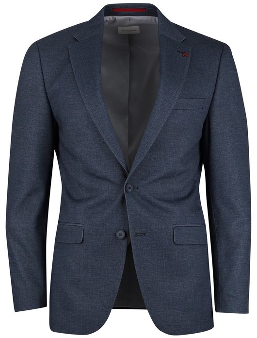 Roy Robson colbert blauw slim fit effen