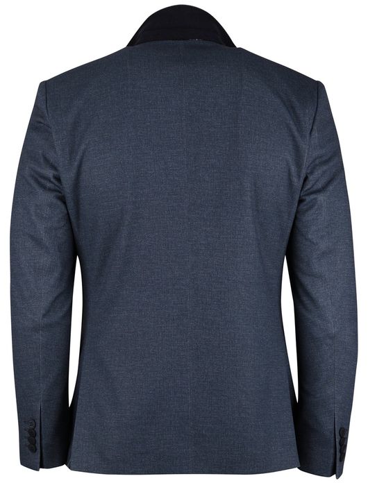 Roy Robson colbert blauw slim fit effen