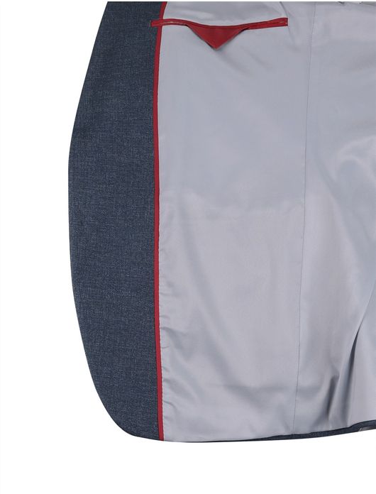 Roy Robson colbert blauw slim fit effen