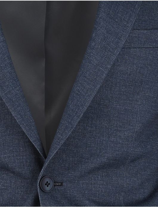 Roy Robson colbert blauw slim fit effen