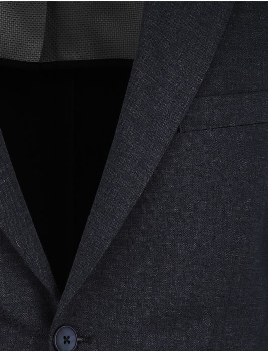 Roy Robson colbert effen donkerblauw normale fit