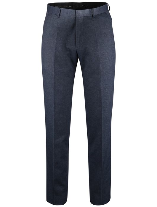 Roy Robson pantalon slim fit blauw katoen