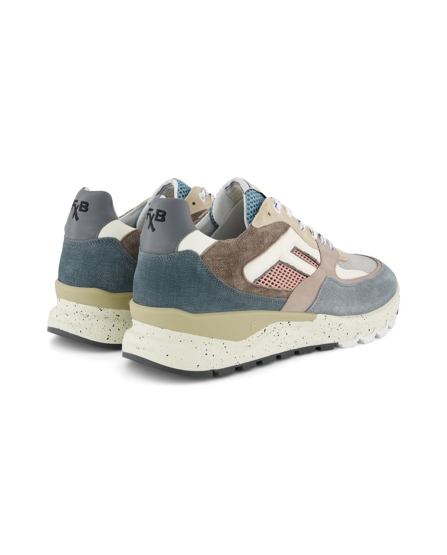 Floris van Bommel sneakers blauw leer