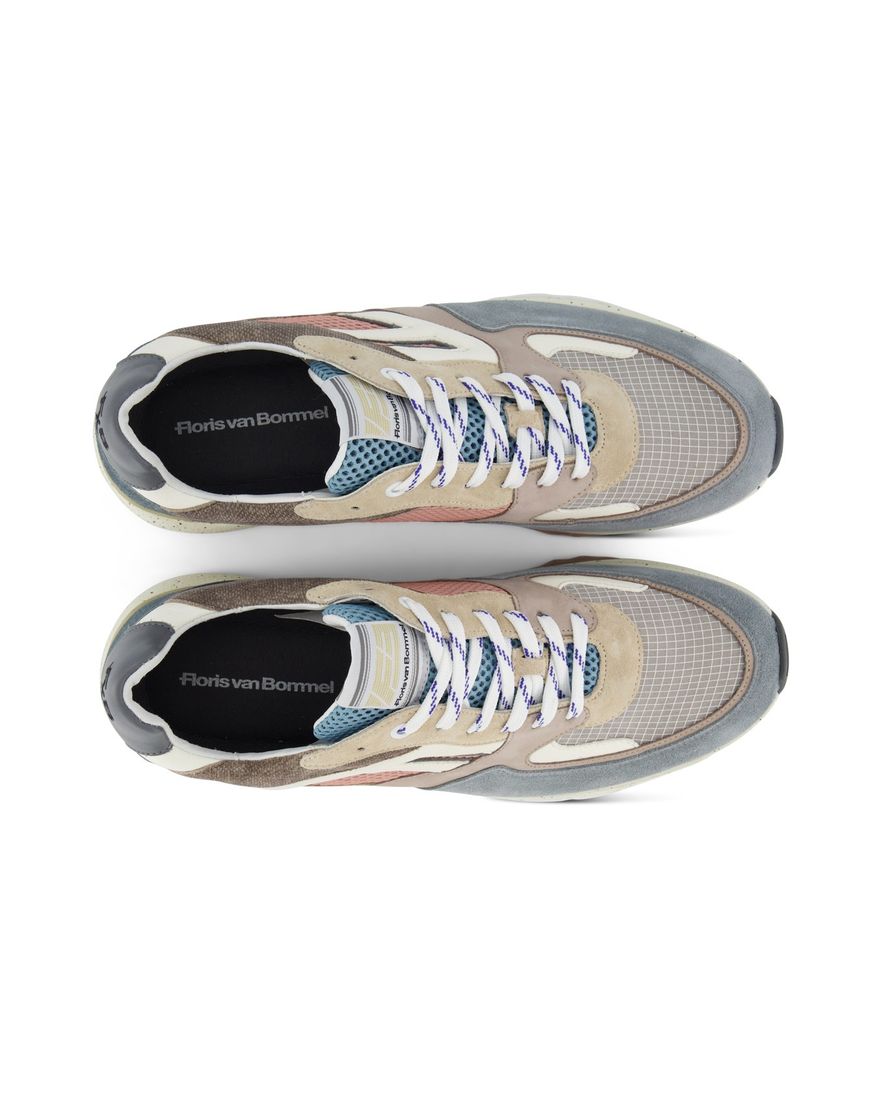 Floris van Bommel sneakers blauw leer