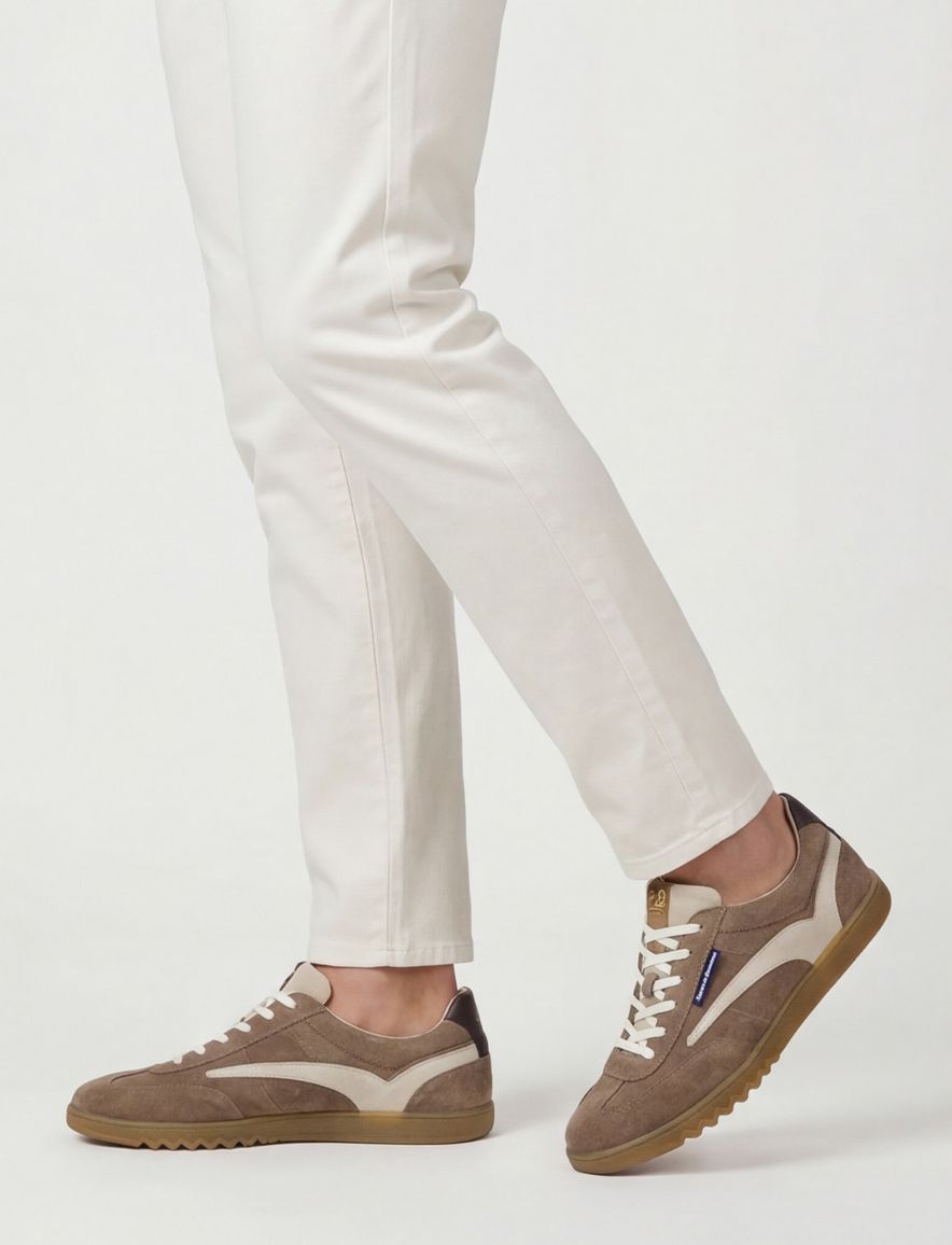 Floris van Bommel sneakers bruin leer